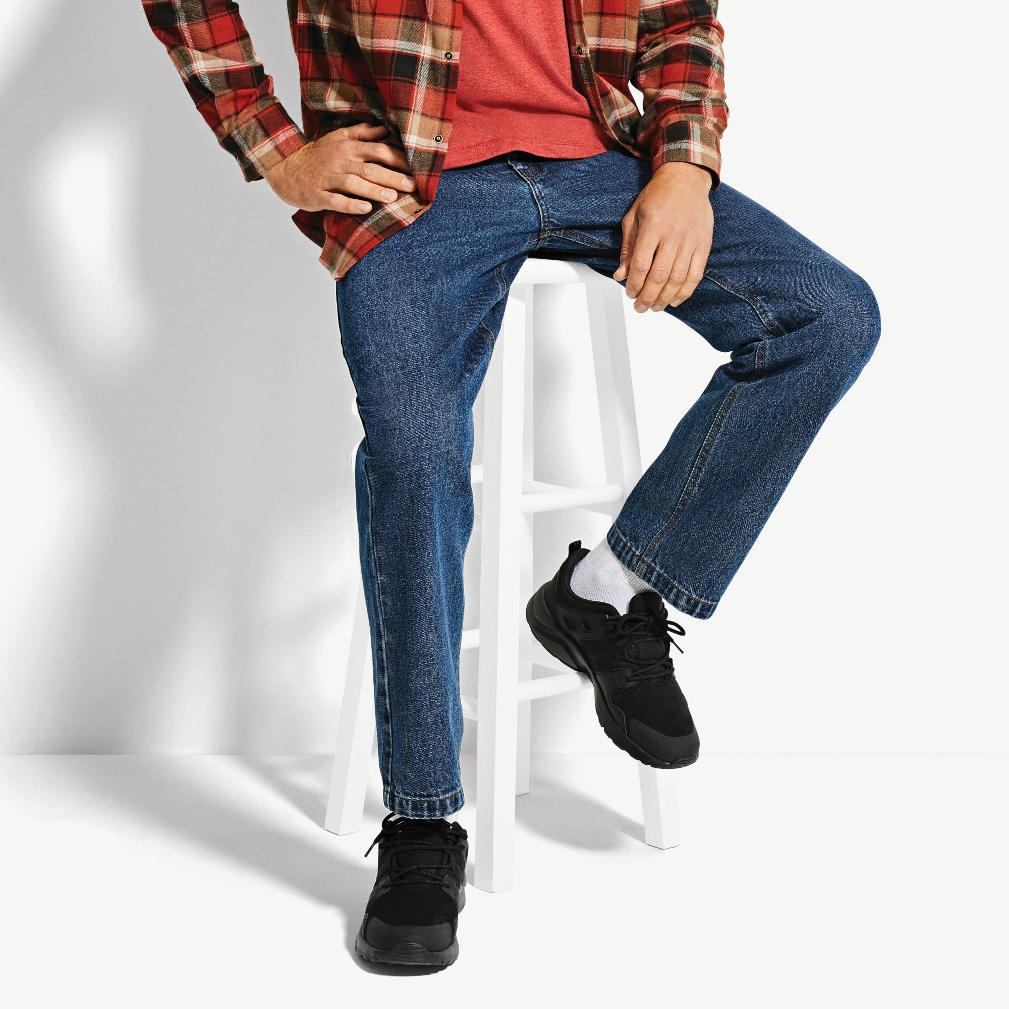 Mountain Ridge Men's Denim Pants, Blue