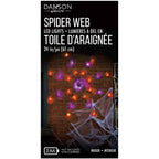 32 LED Spider Web Net lumière, orange et violet
