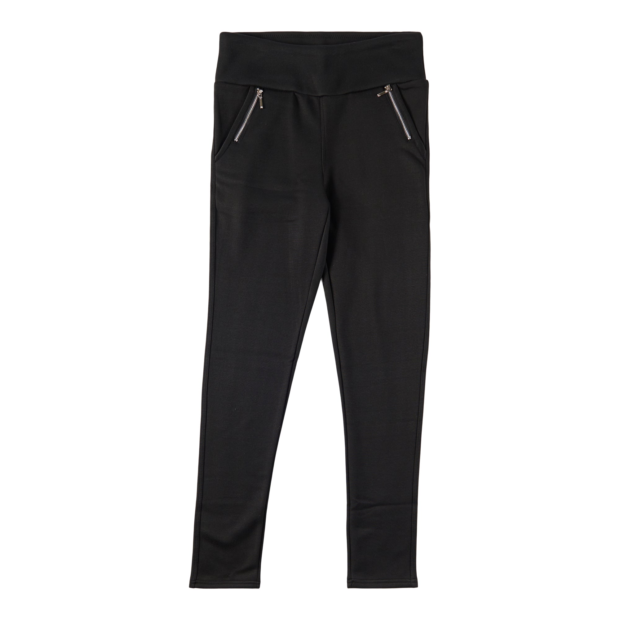 lily morgan Women's Festive Scuba Knit Zip Pants, Black