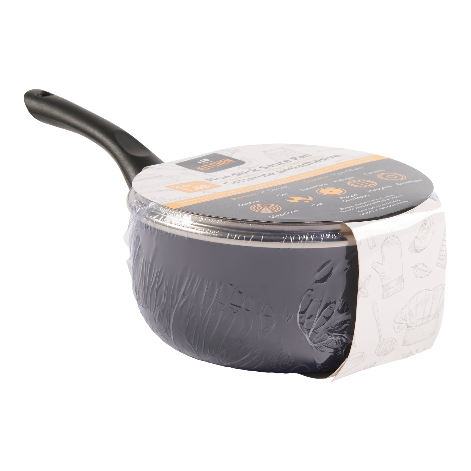 Kitchen Creation Non-Stick Sauce Pan, 2-qt.