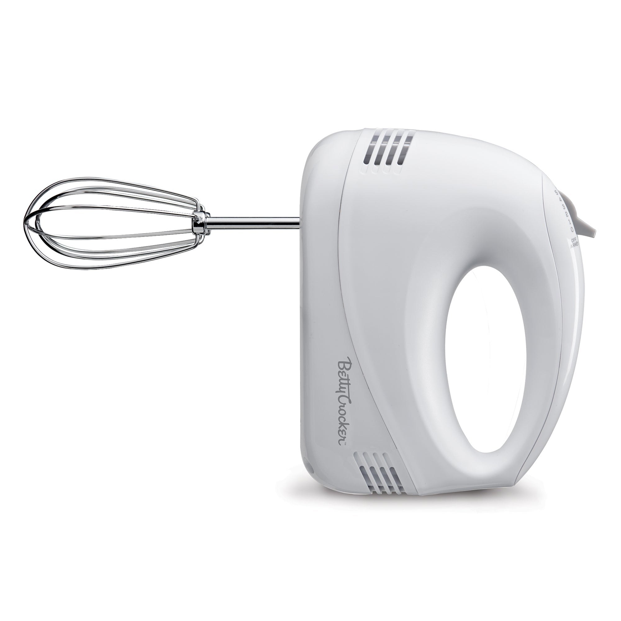 Betty Crocker 5-Speed Hand Mixer, White