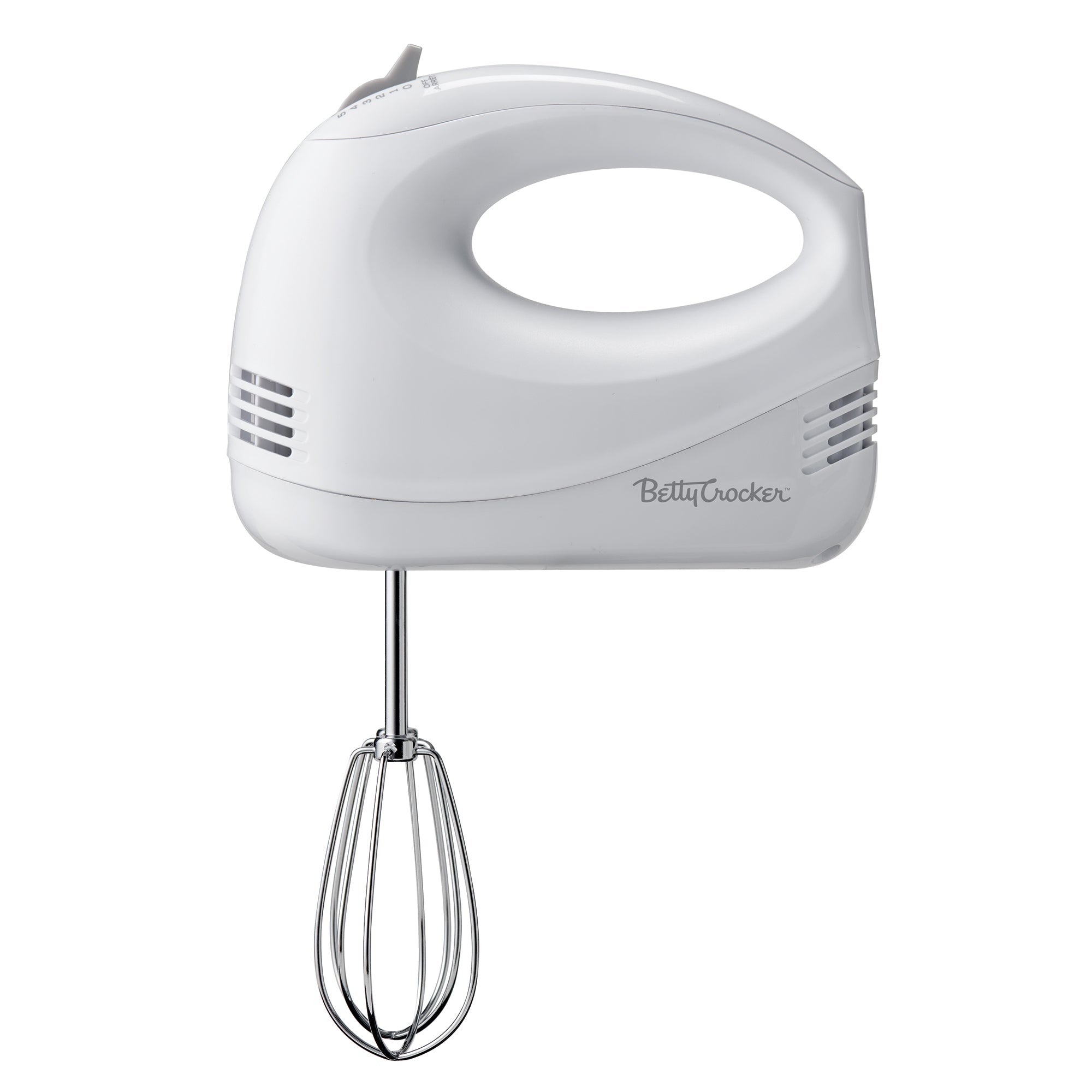 Betty Crocker 5-Speed Hand Mixer, White