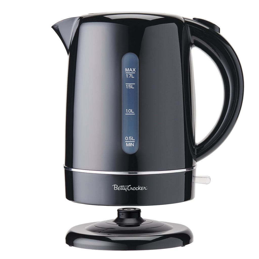 Betty Crocker 360 Jug Kettle, Black, 1.7-L