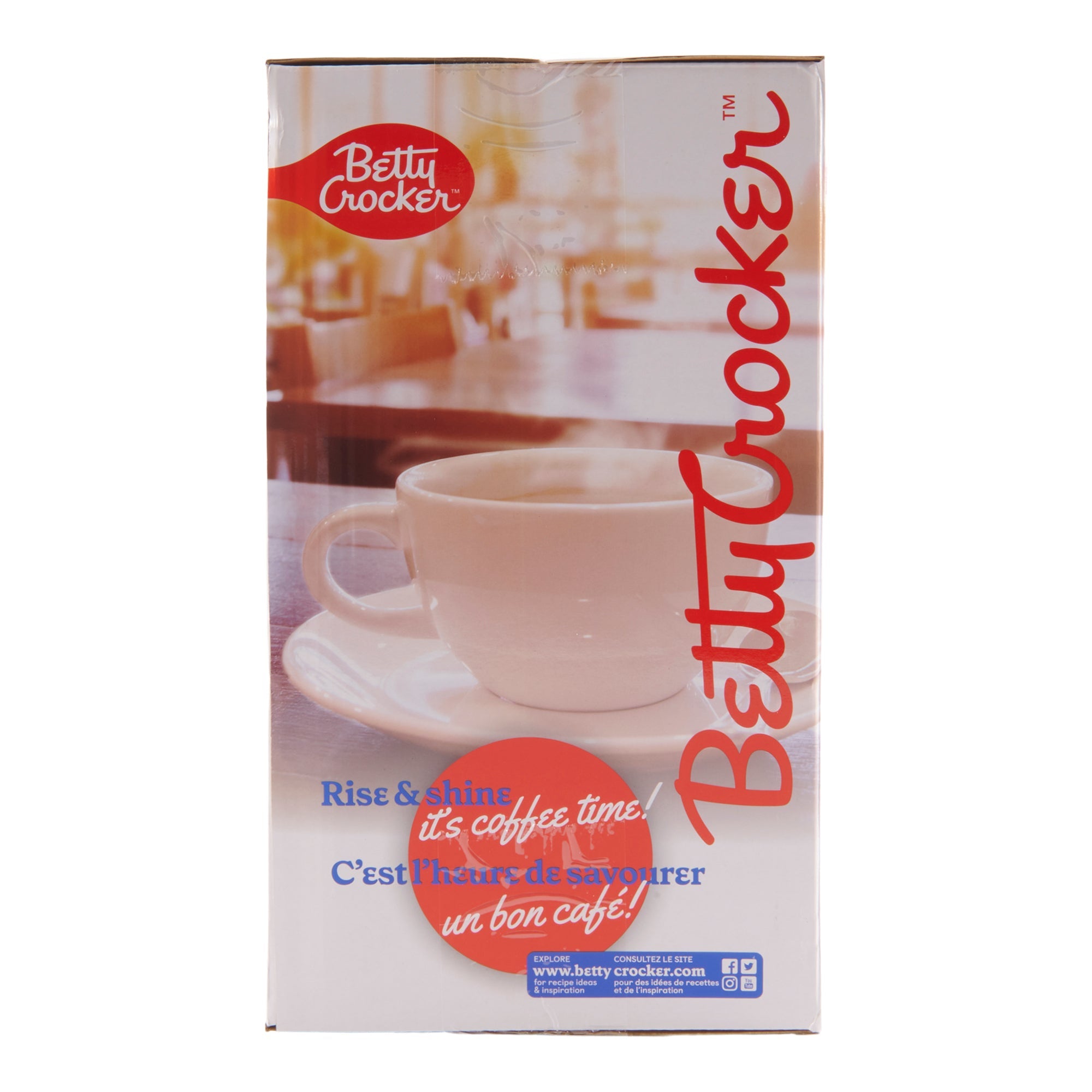 Betty Crocker 12 Cup Coffee Maker, Black and Silver, 1.9-qt