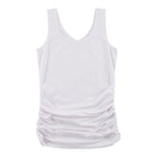 mySTYLE Women's Cool Comfort 2-in-1 Ruched Tank Top