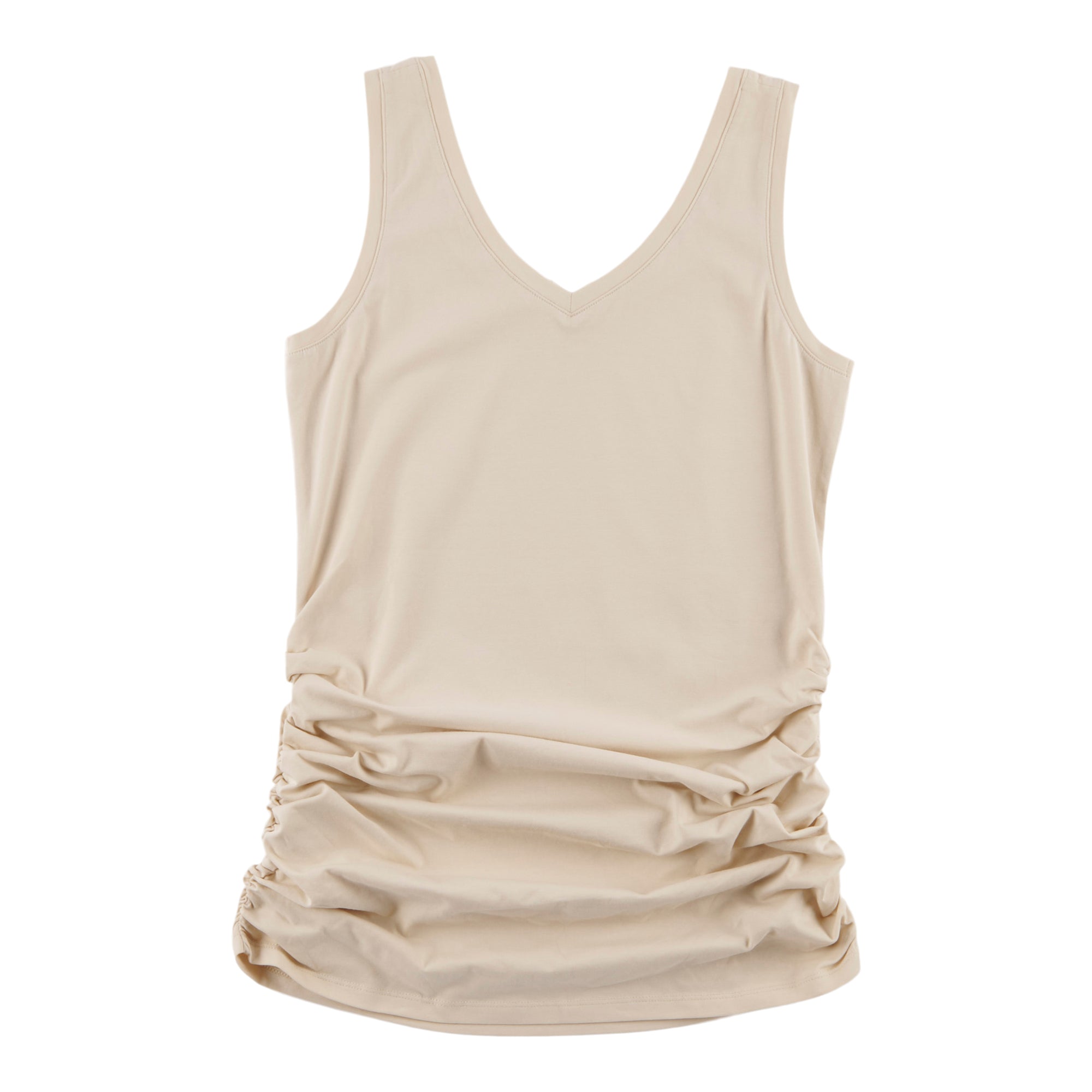 mySTYLE Women's Cool Comfort 2-in-1 Ruched Tank Top