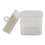 Square Air Tight Storage Container, White, 1-L
