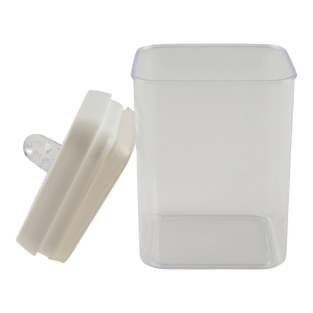 Square Air Tight Storage Container, White, 1.7-L