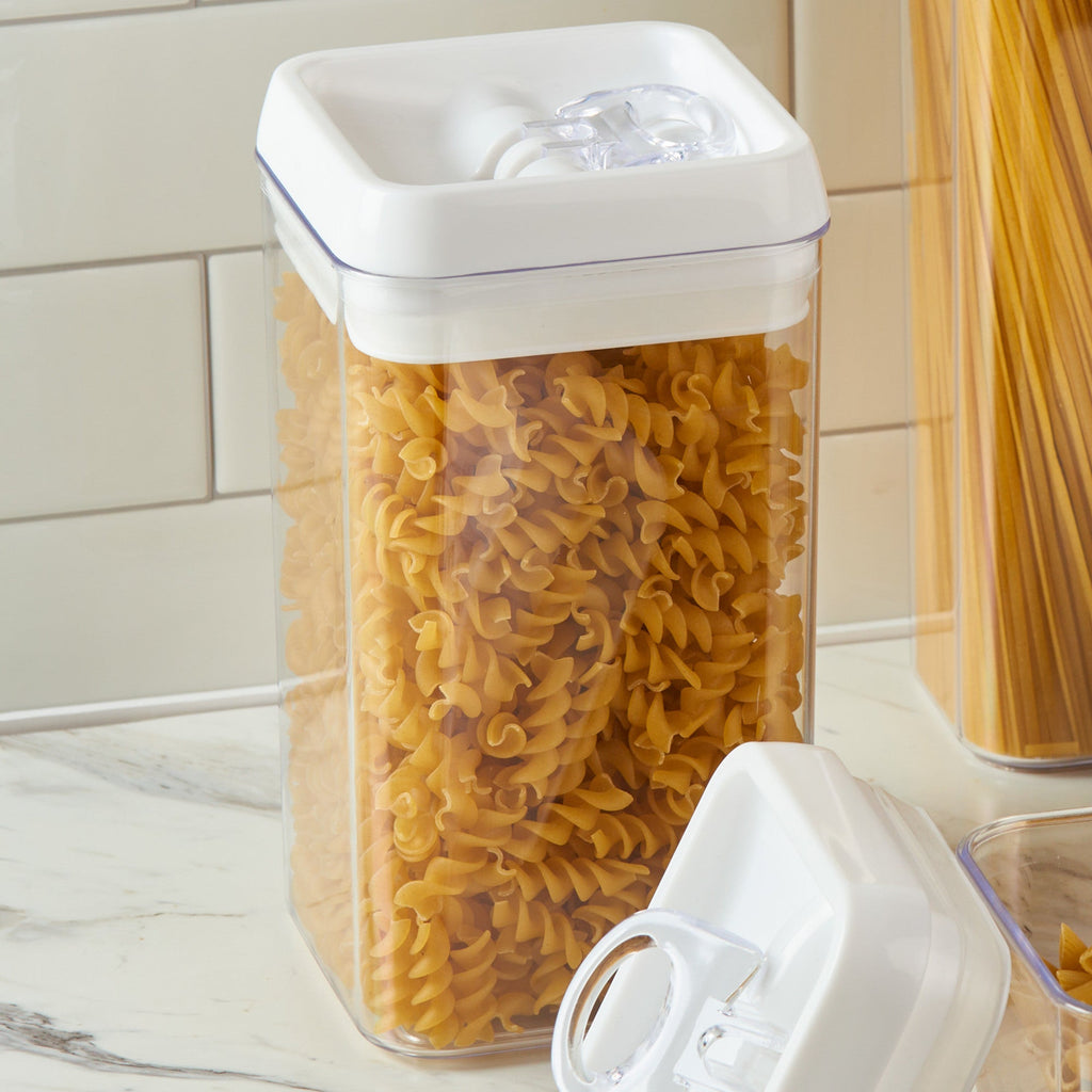 Square Air Tight Storage Container, White, 1.7-L