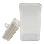 Square Air Tight Storage Container, White, 1.7-L