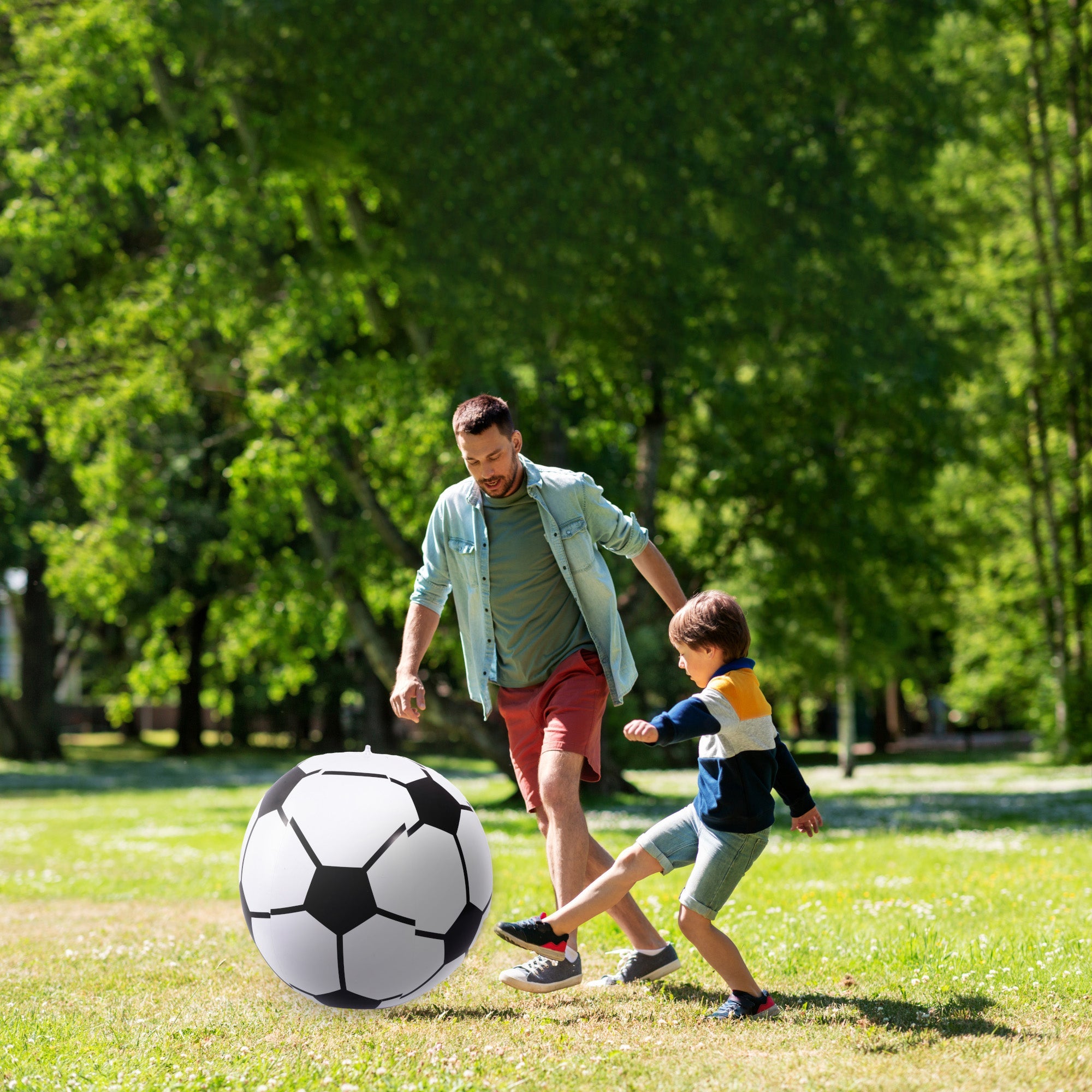 Fun Jumbo Inflatable Soccer Ball