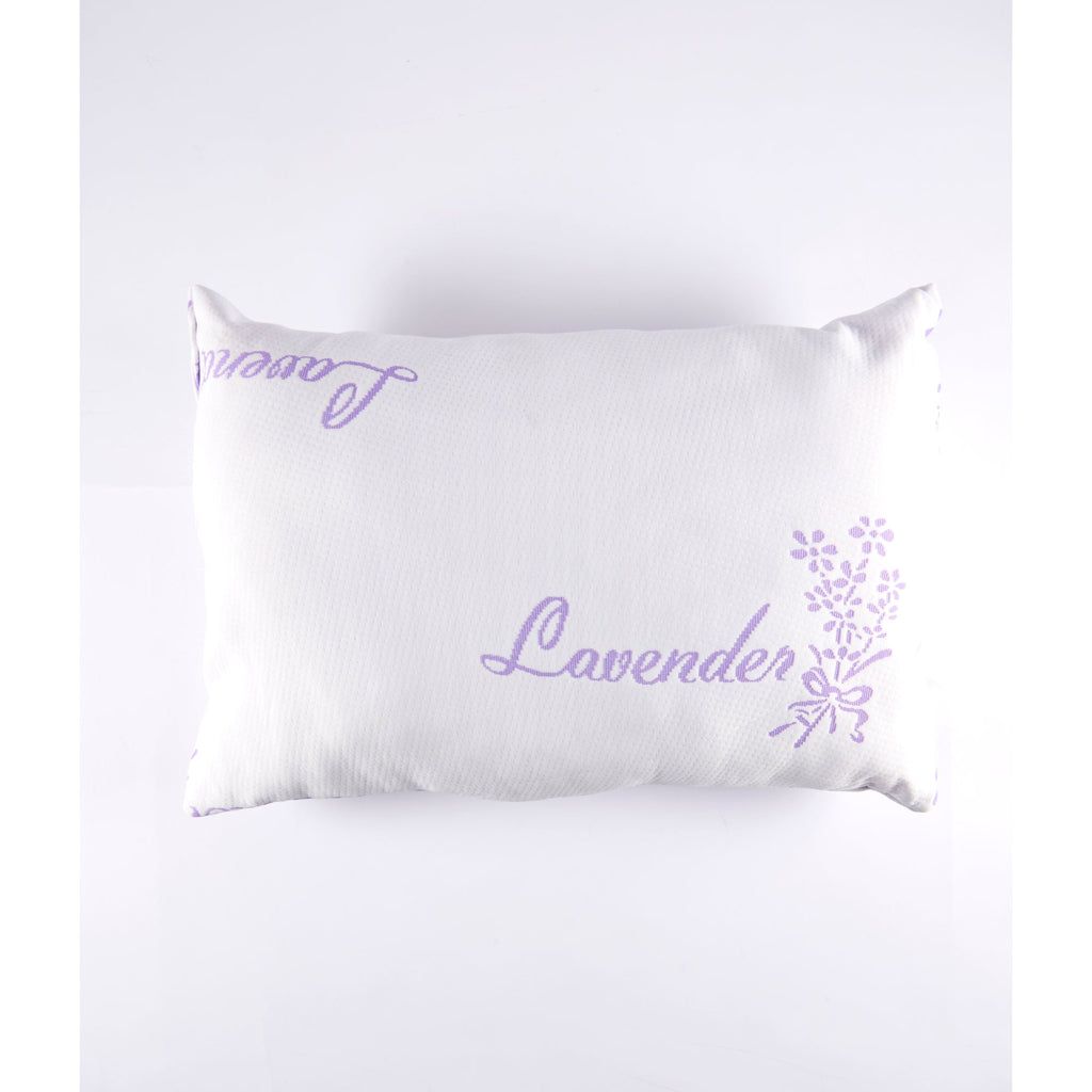 Safdie & Co. Lavender Bamboo Pillow, White