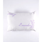 Safdie & Co. Lavender Bamboo Pillow, White