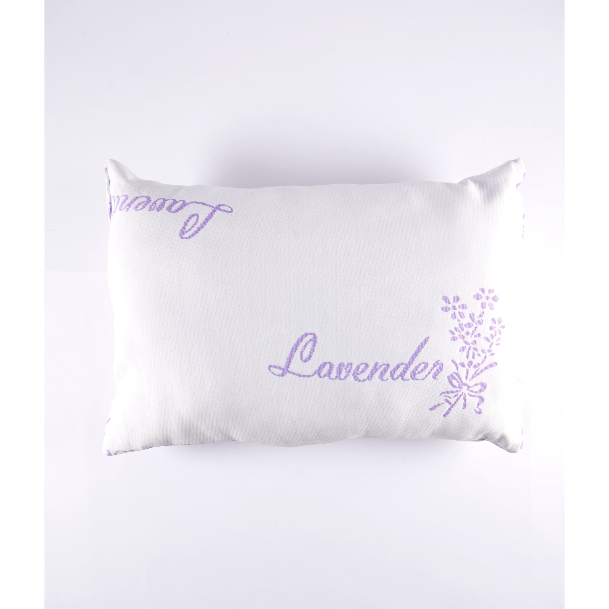 Safdie & Co. Lavender Bamboo Pillow, White