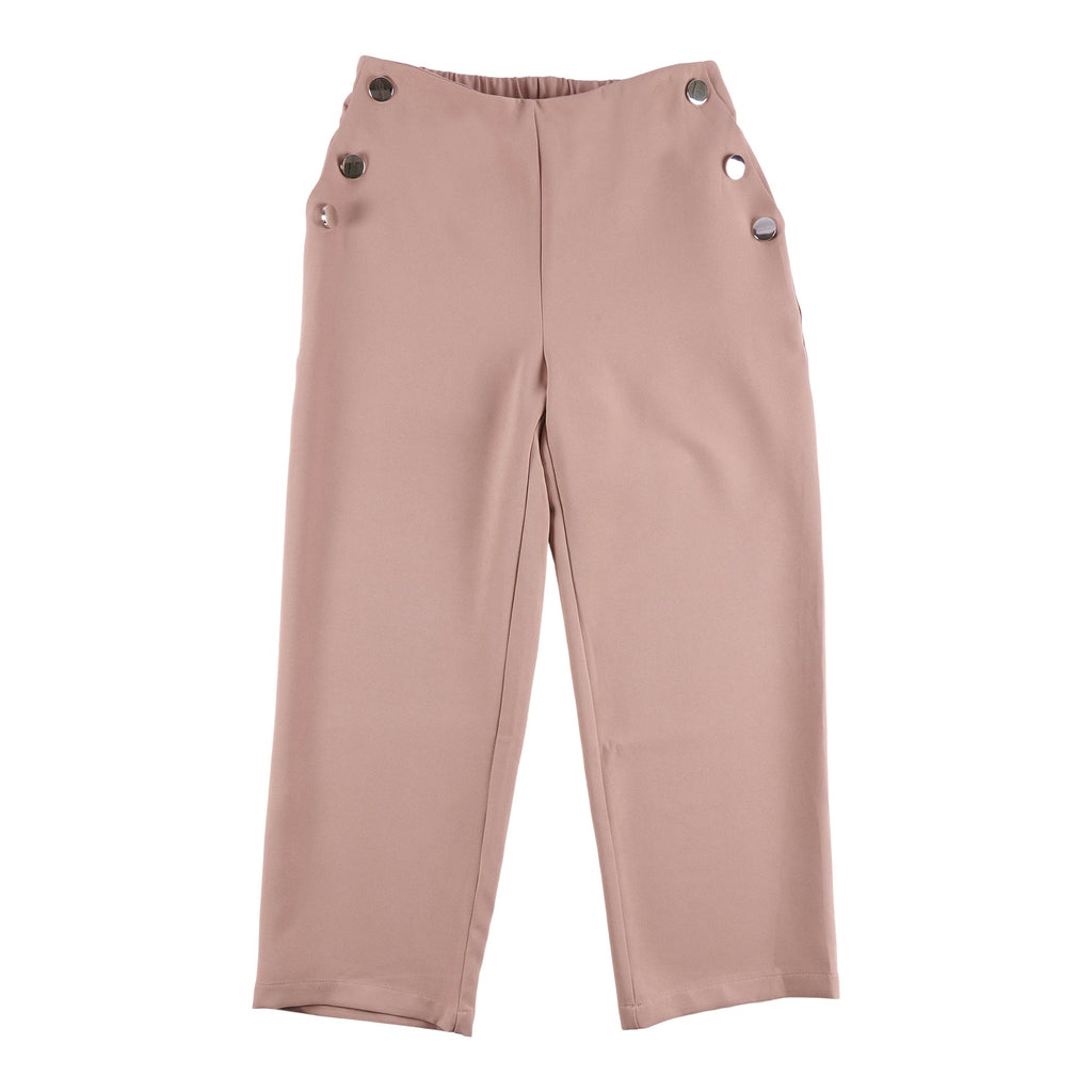lily morgan Women's Trendsetters Wide Leg Pants with Buttons