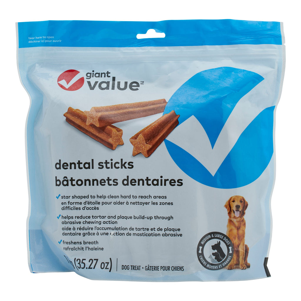 Giant Value Dog Dental Sticks, 1 kg