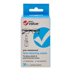Giant Value Lens Wipes, 30-Pack