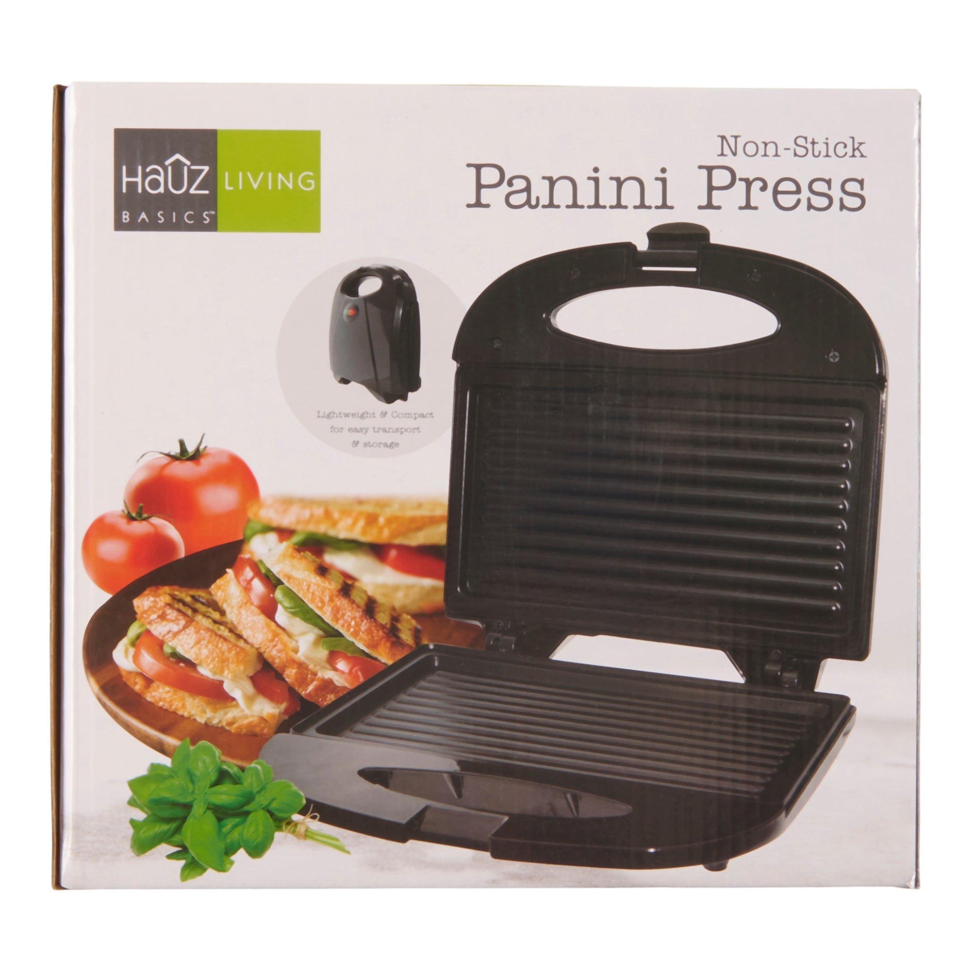 Presse-panini antiadhésive Hauz, noire