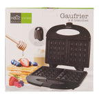 Hauz 2-Slice Waffle Maker, Black