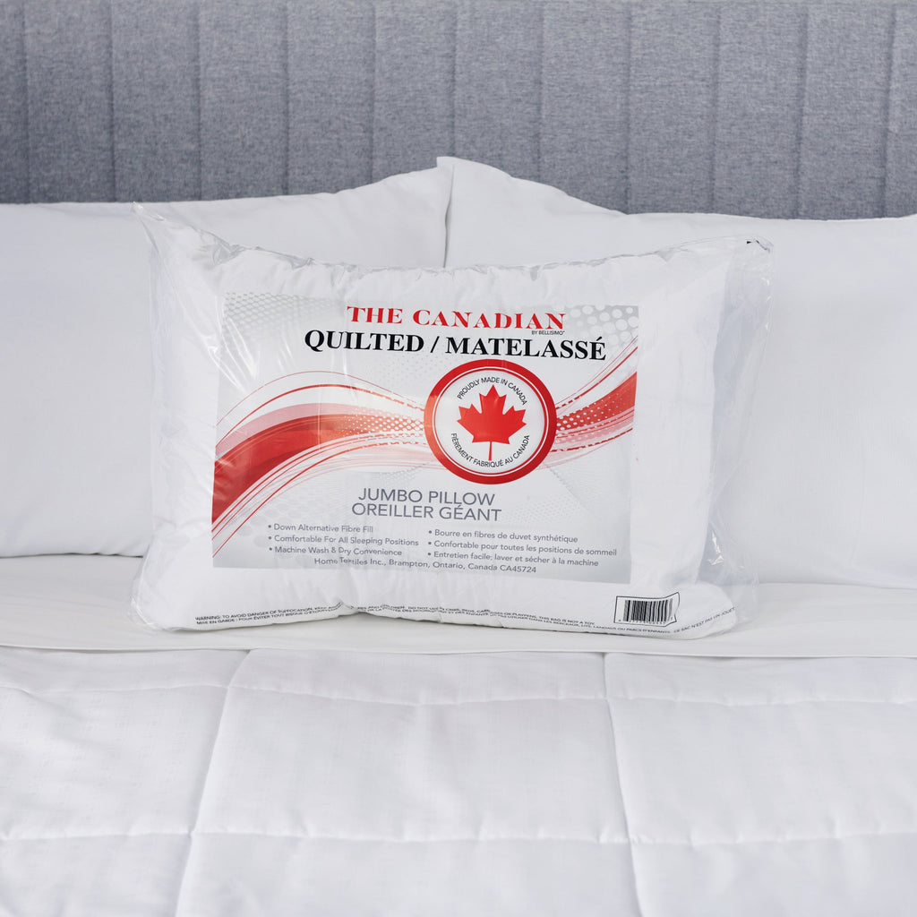 The Canadian Quilted Pillow, White