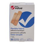 Giant Value Flexible Fabric Bandages, 50-Pack