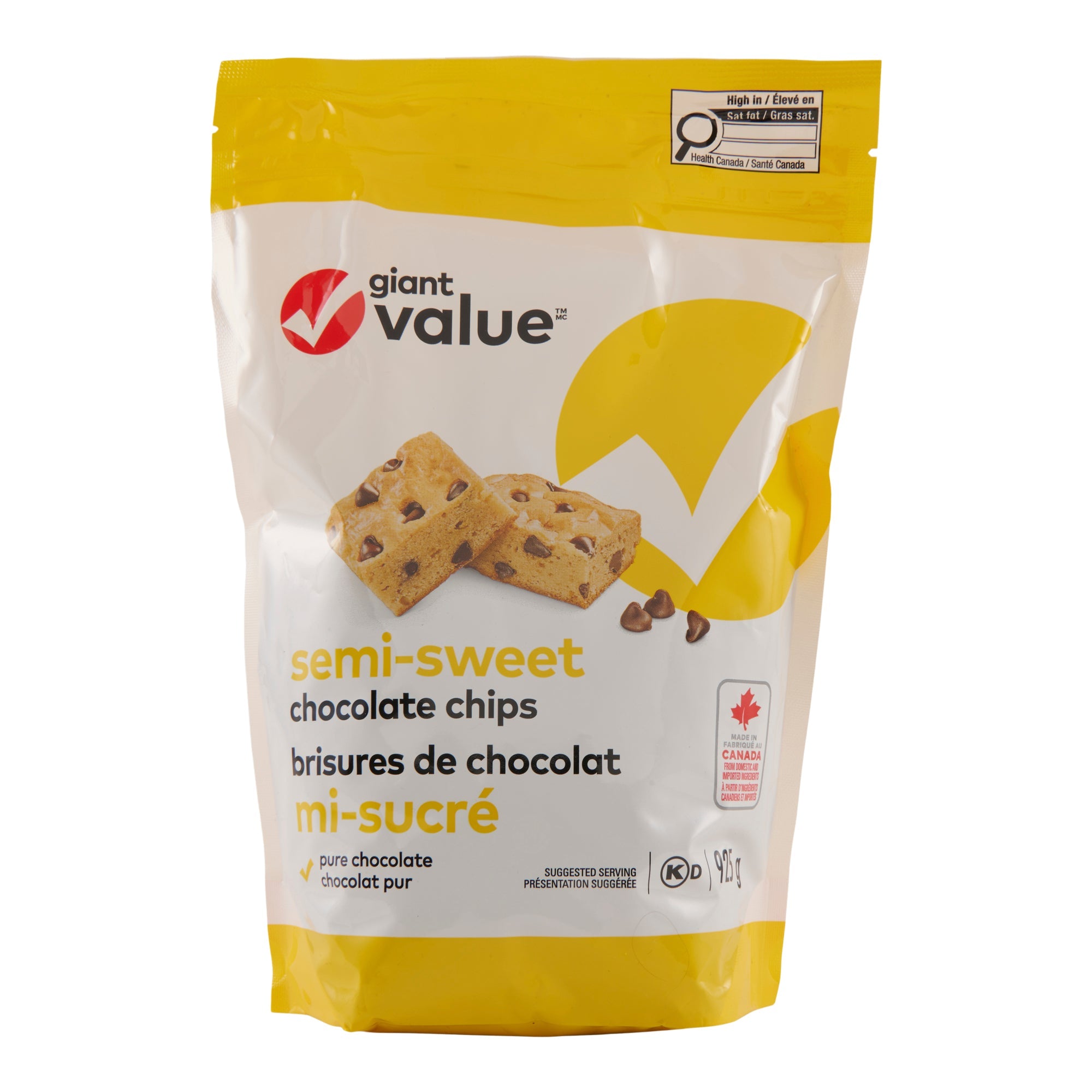 Giant Value Semi-Sweet Chocolate Chips, 925 g