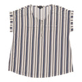 lily morgan Women's Plus V-Neck Zip Front Blouse