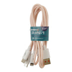 Câble 3-en-1 Connect, 3 pi, assorti