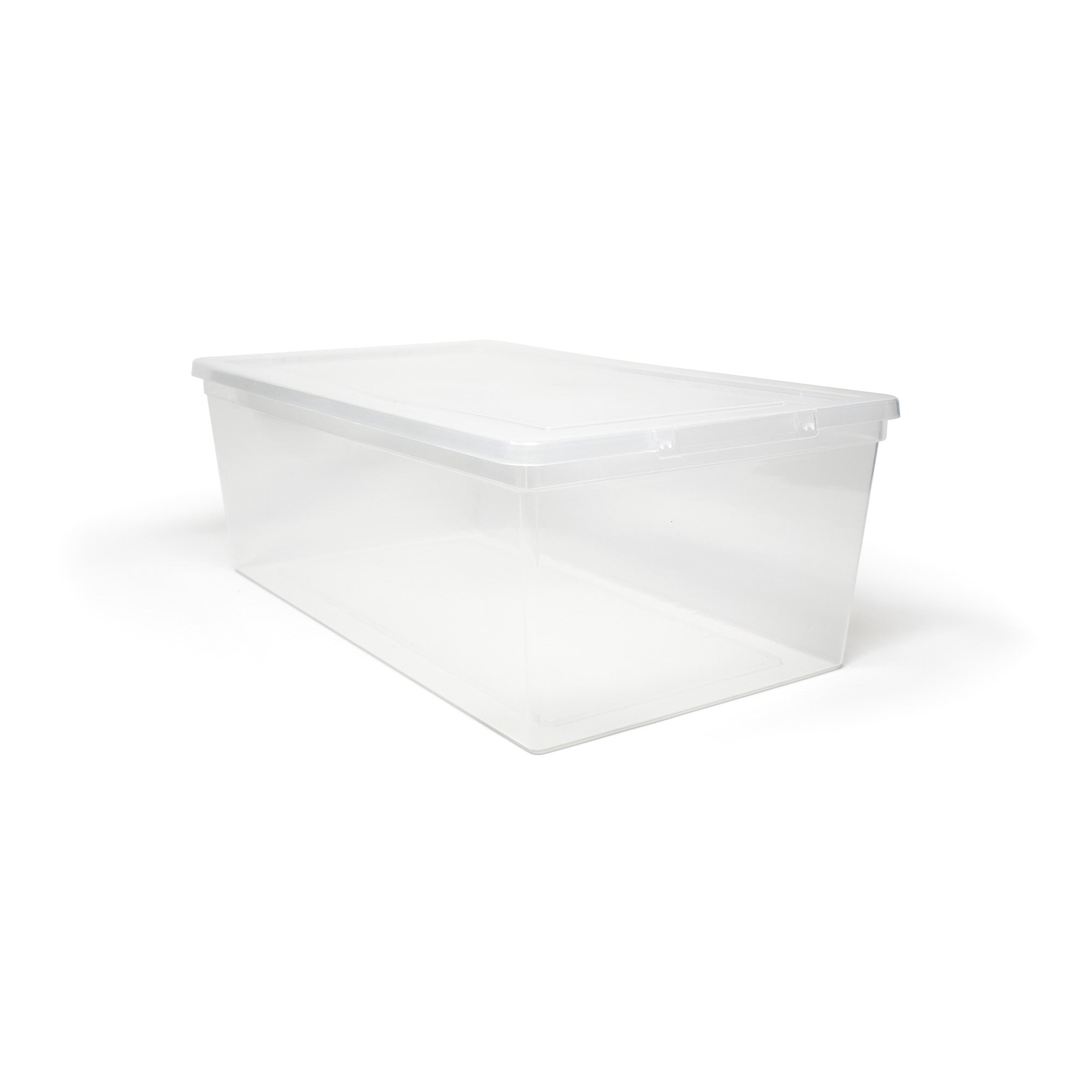 Tuffstore Clear Tote With Lid, 5.8-L.