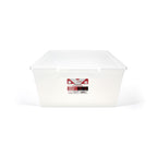 Tuffstore Clear Tote With Lid, 19.4-L.