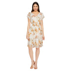lily morgan Women's Flutter Sleeve Dress