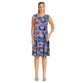 Robe imprimée à encolure en V sans manches Classic Editons pour femmes