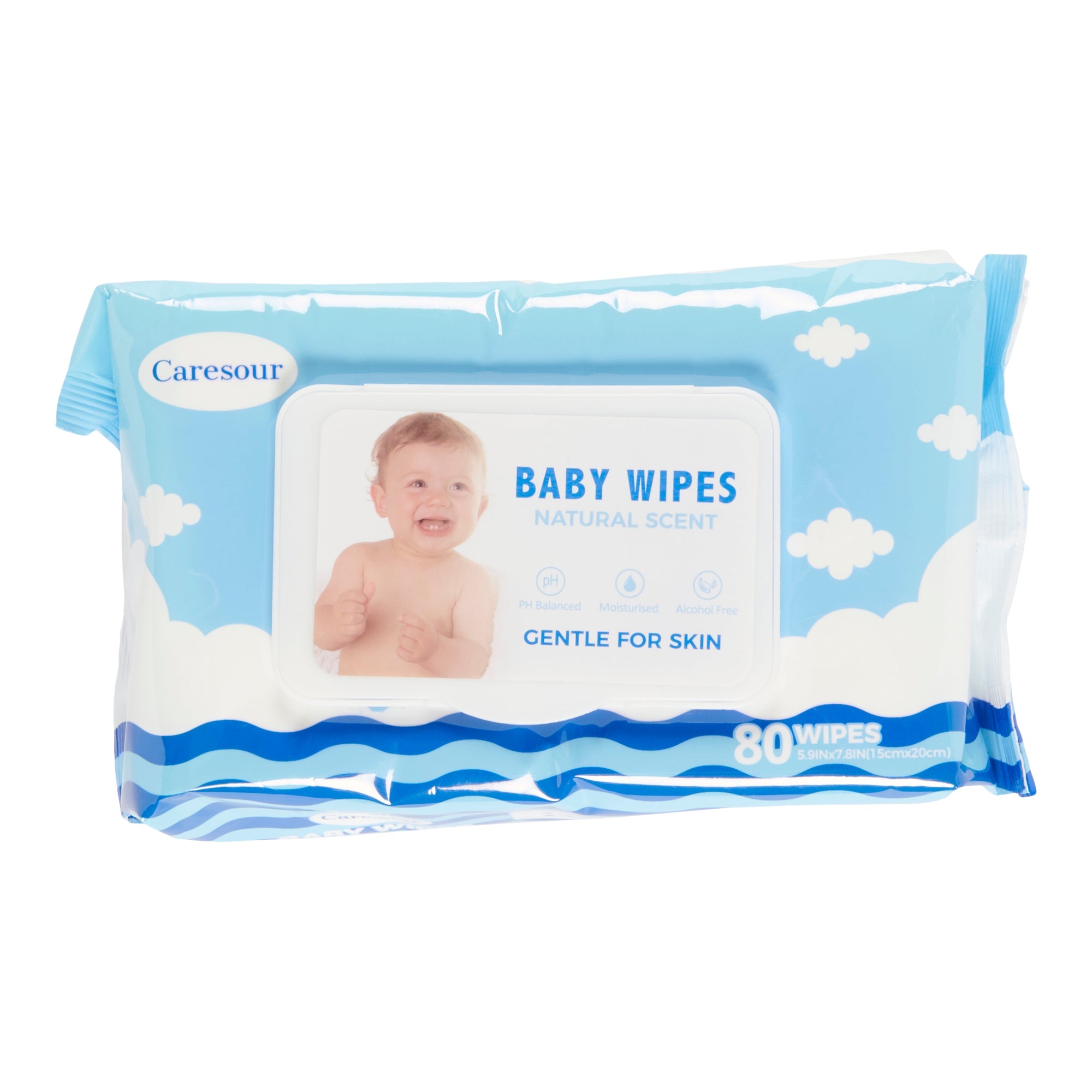 Caresour Baby Wipes, 80-Count