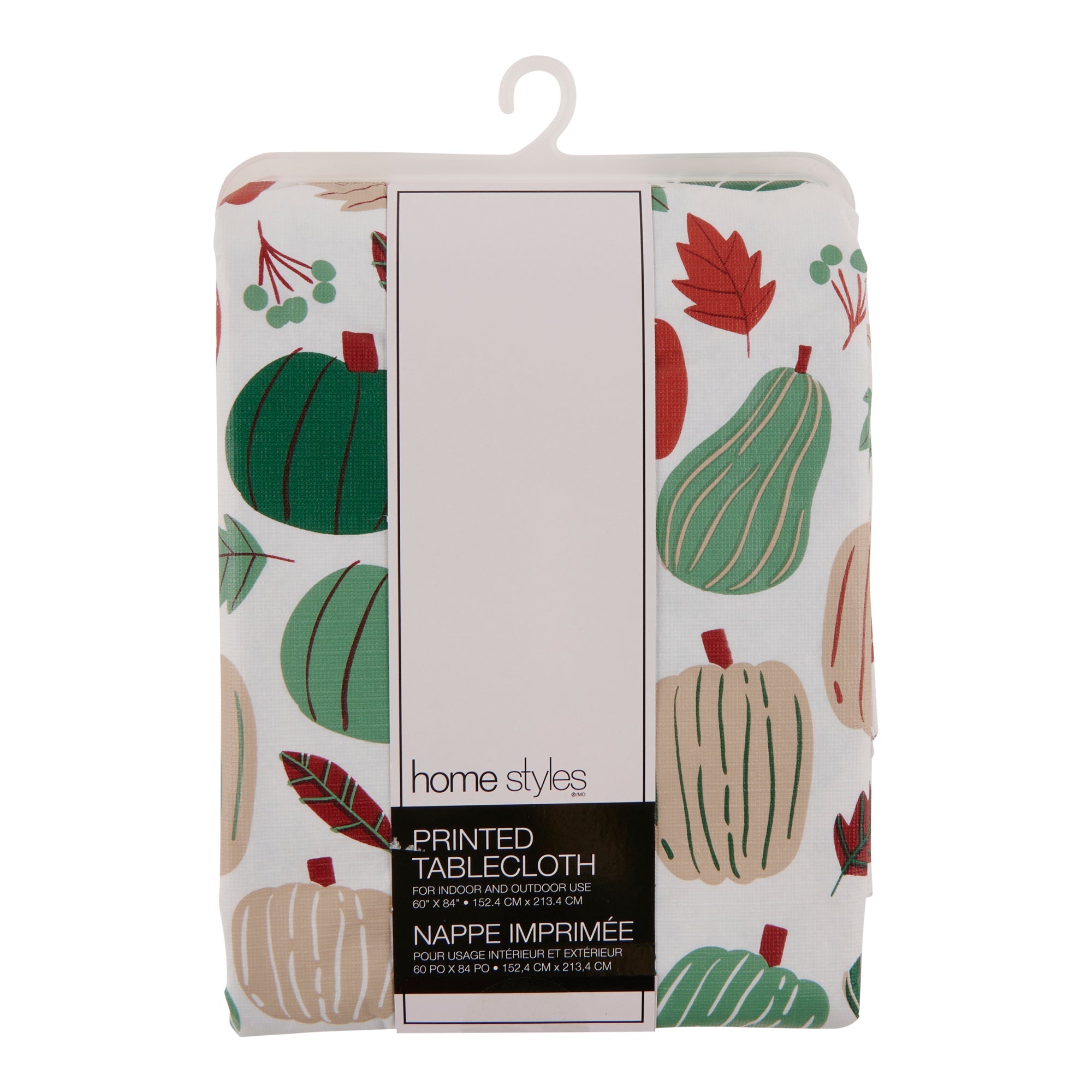 Fall PEVA Tablecloth, 84-in.