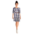 mySTYLE Women's Quest Belted Plaid Dress