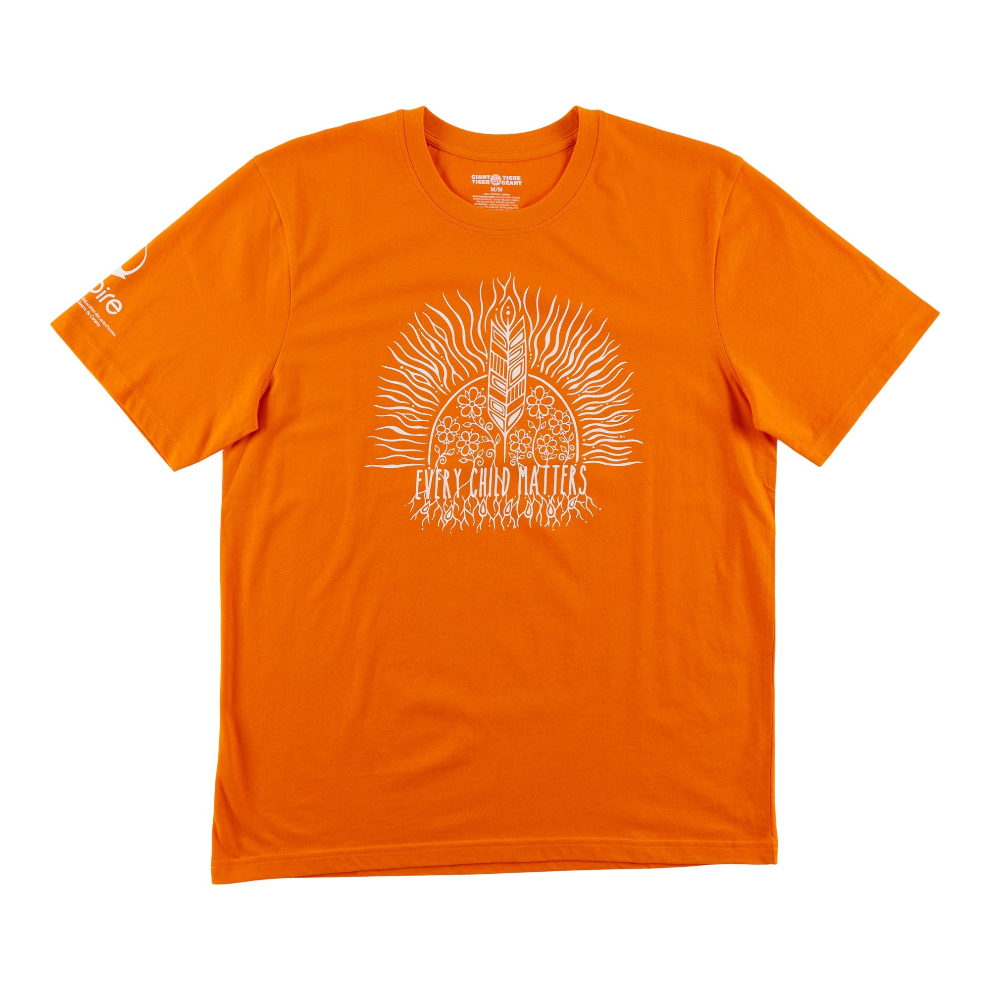 « Every Child Matters », t-shirt orange unisexe en anglais de la Journée nationale de la vérité et de la réconciliation pour adultes