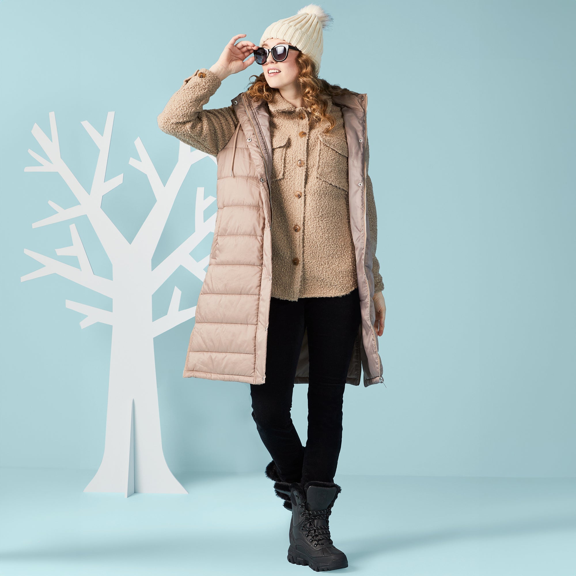 mySTYLE Women's Long Puffer Vest