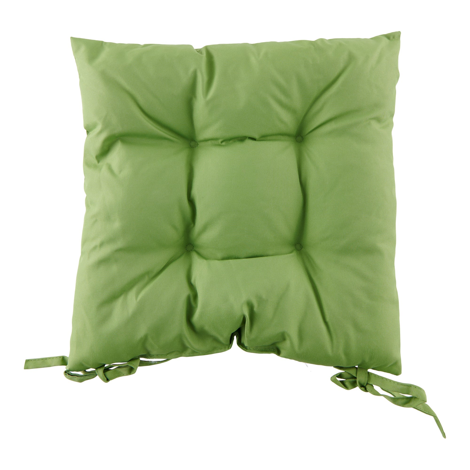 Coussin de chaise touffeté pour l'extérieur, 15 po x 15 po