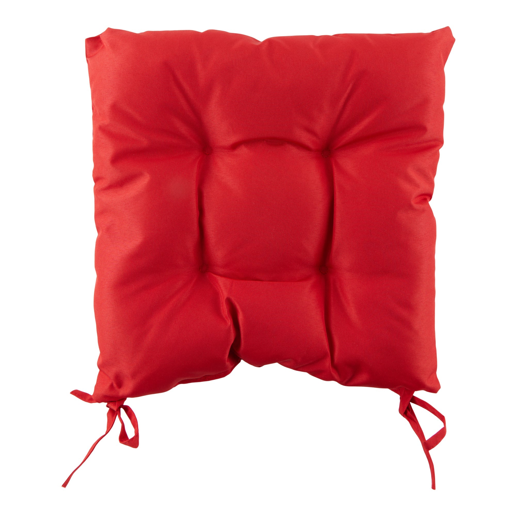 Coussin de chaise touffeté pour l'extérieur, 15 po x 15 po