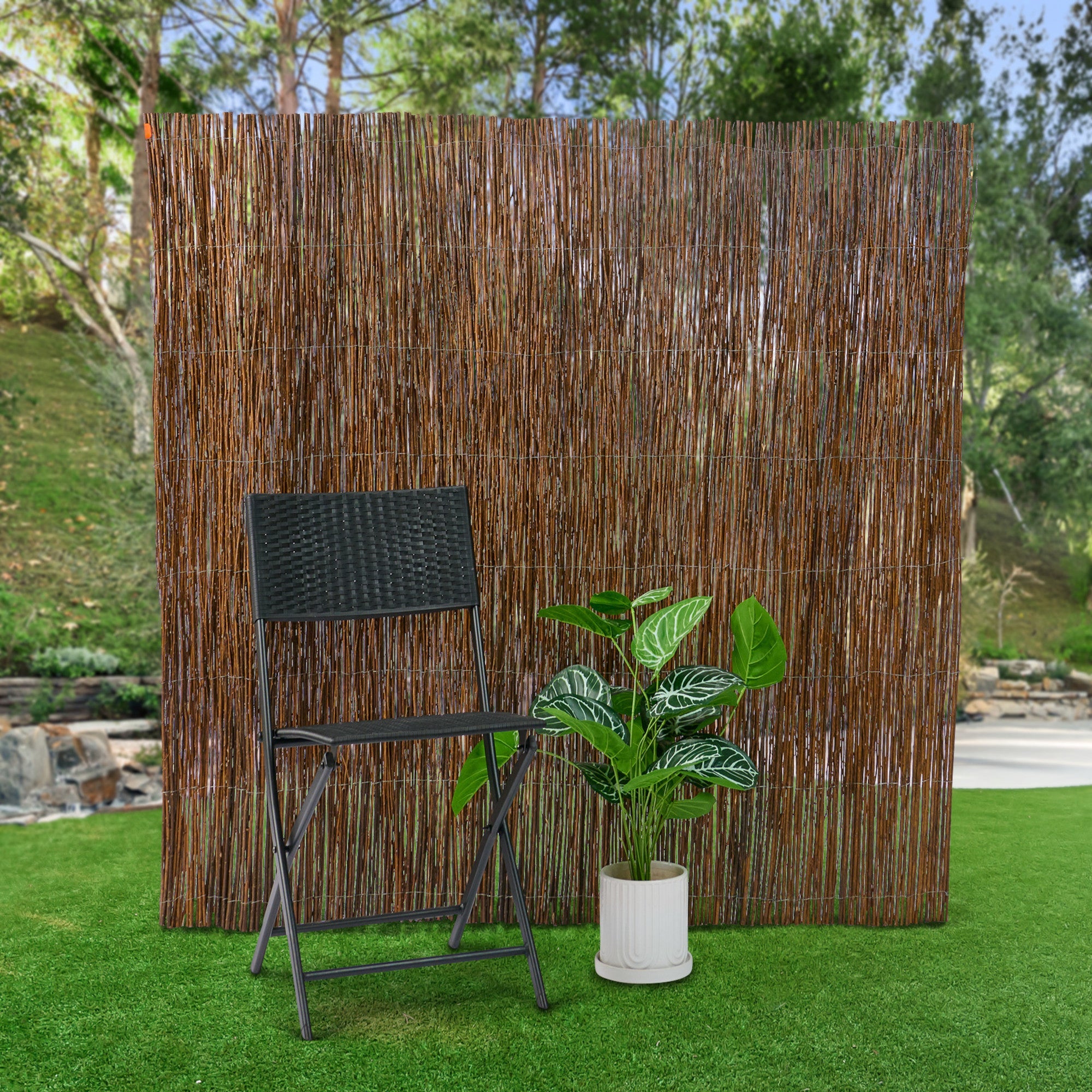 Willow Branch Fence, 5-ft x 5-ft.