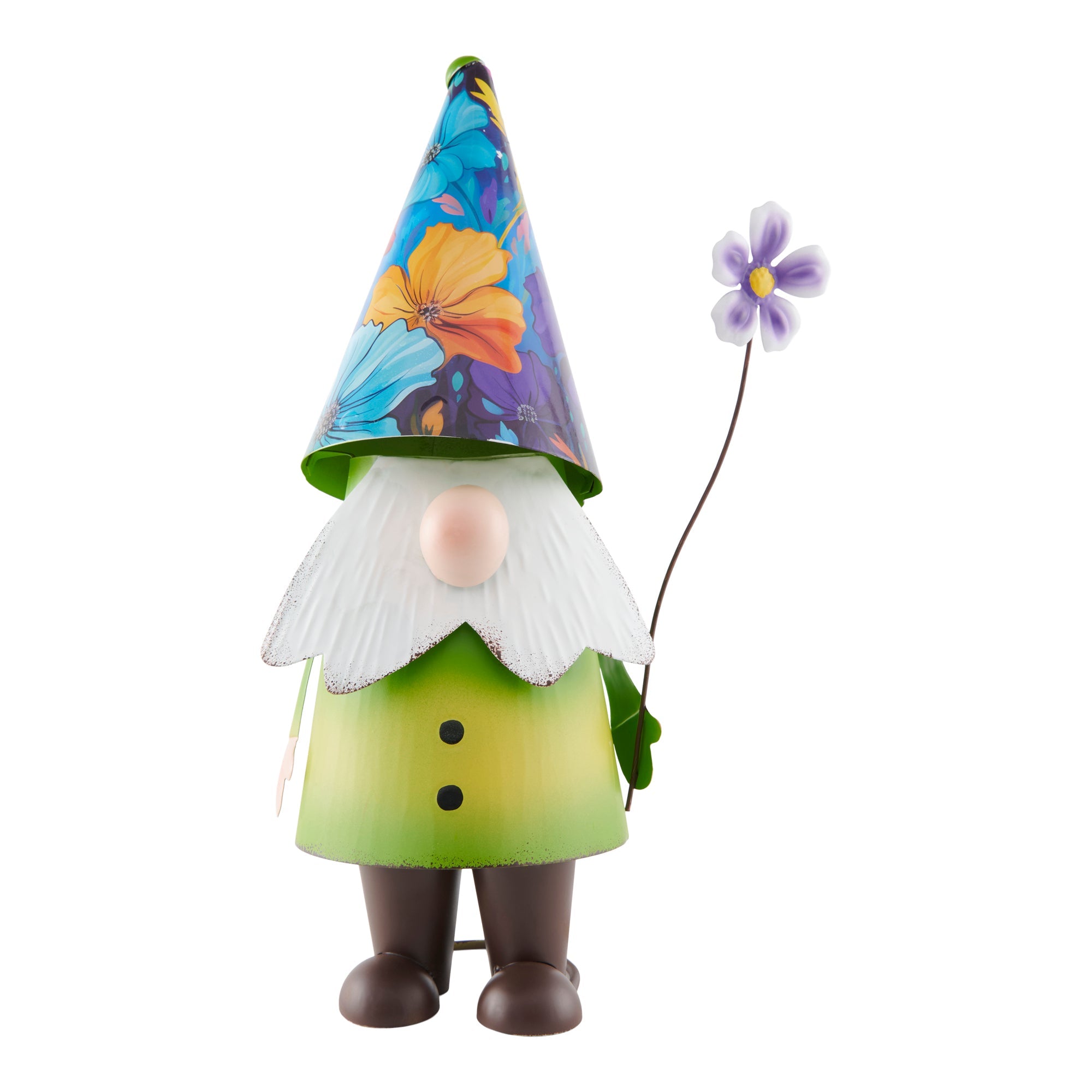 Colourful Metal Gnome, 15-in.