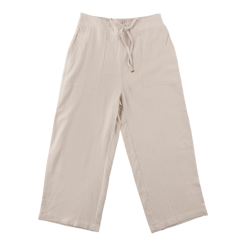 mySTYLE Women's Cropped Linen Blend Pants
