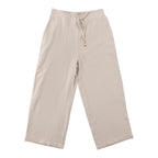 mySTYLE Women's Cropped Linen Blend Pants