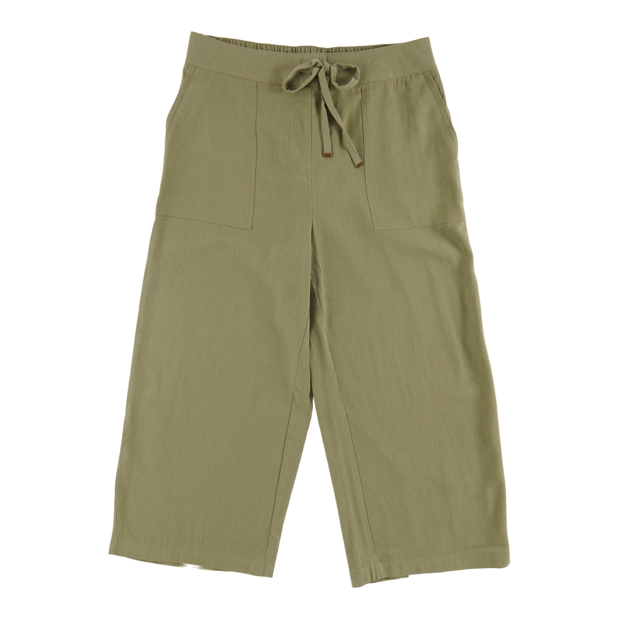 mySTYLE Women's Cropped Linen Blend Pants