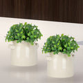 HomeStyles Faux Greenery In Ceramic Pot, 5.5-in x 7-in.