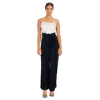 lily morgan Women's Tie-Front Jumpsuit