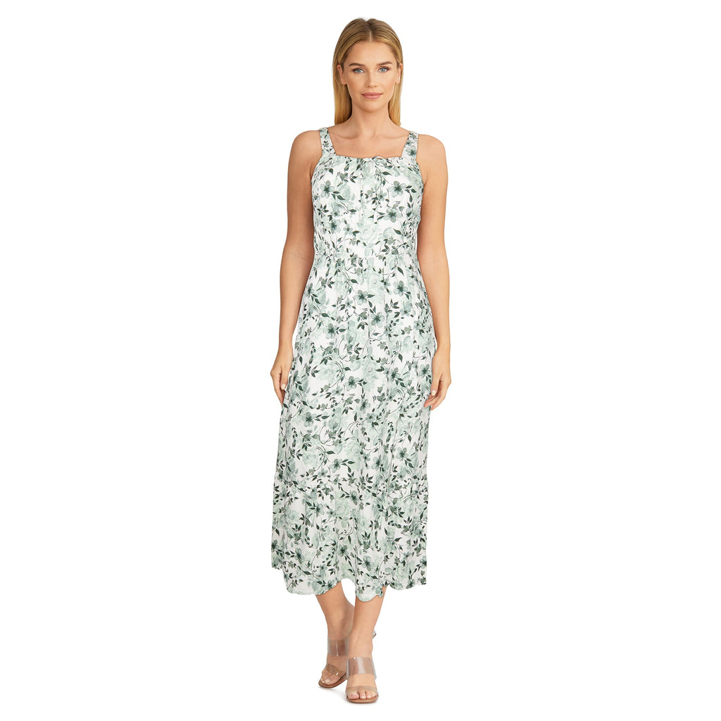 lily morgan Women's Printed Midi Dress