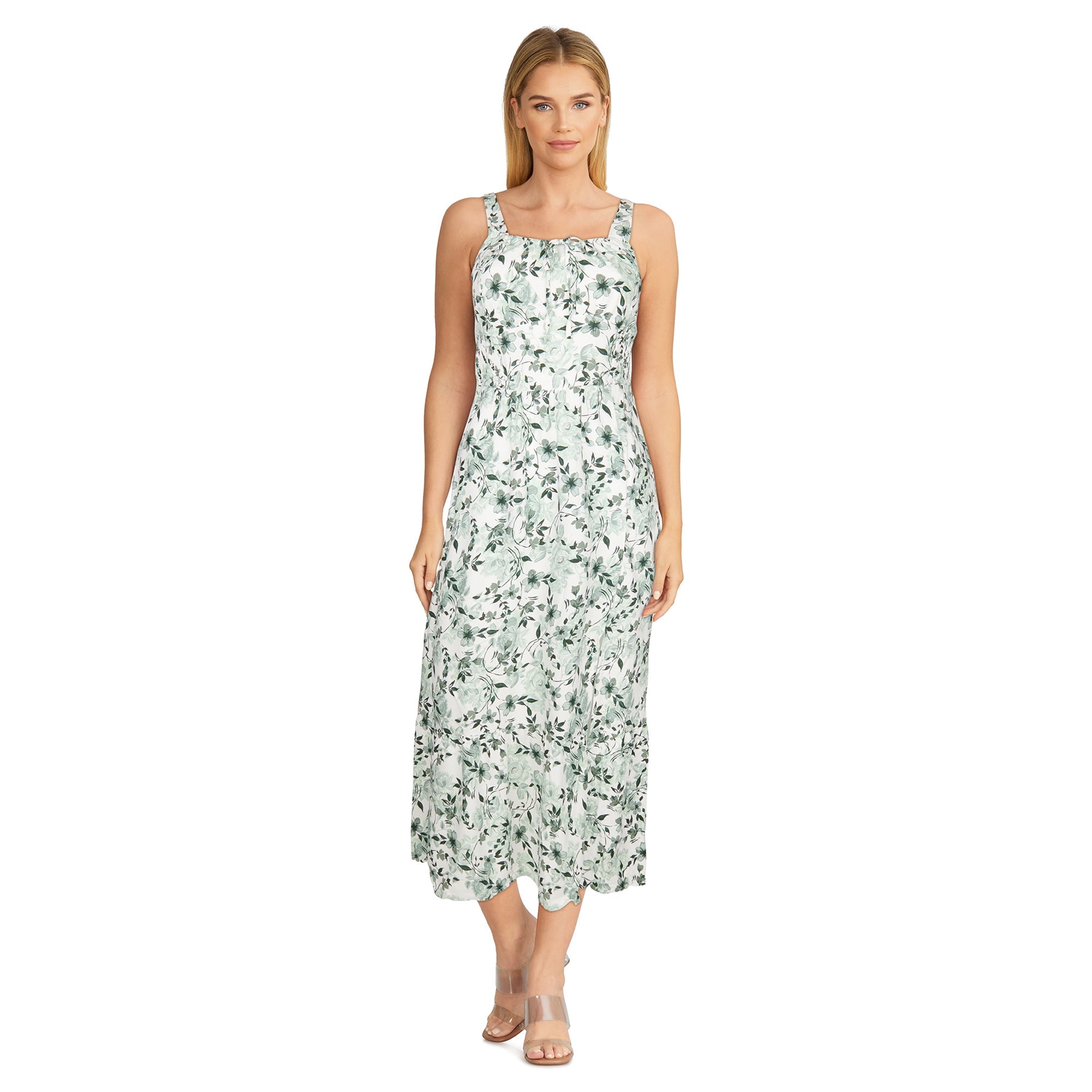 lily morgan Women's Printed Midi Dress