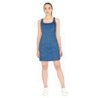 mySTYLE Women's Denim Dress with Back Zipper