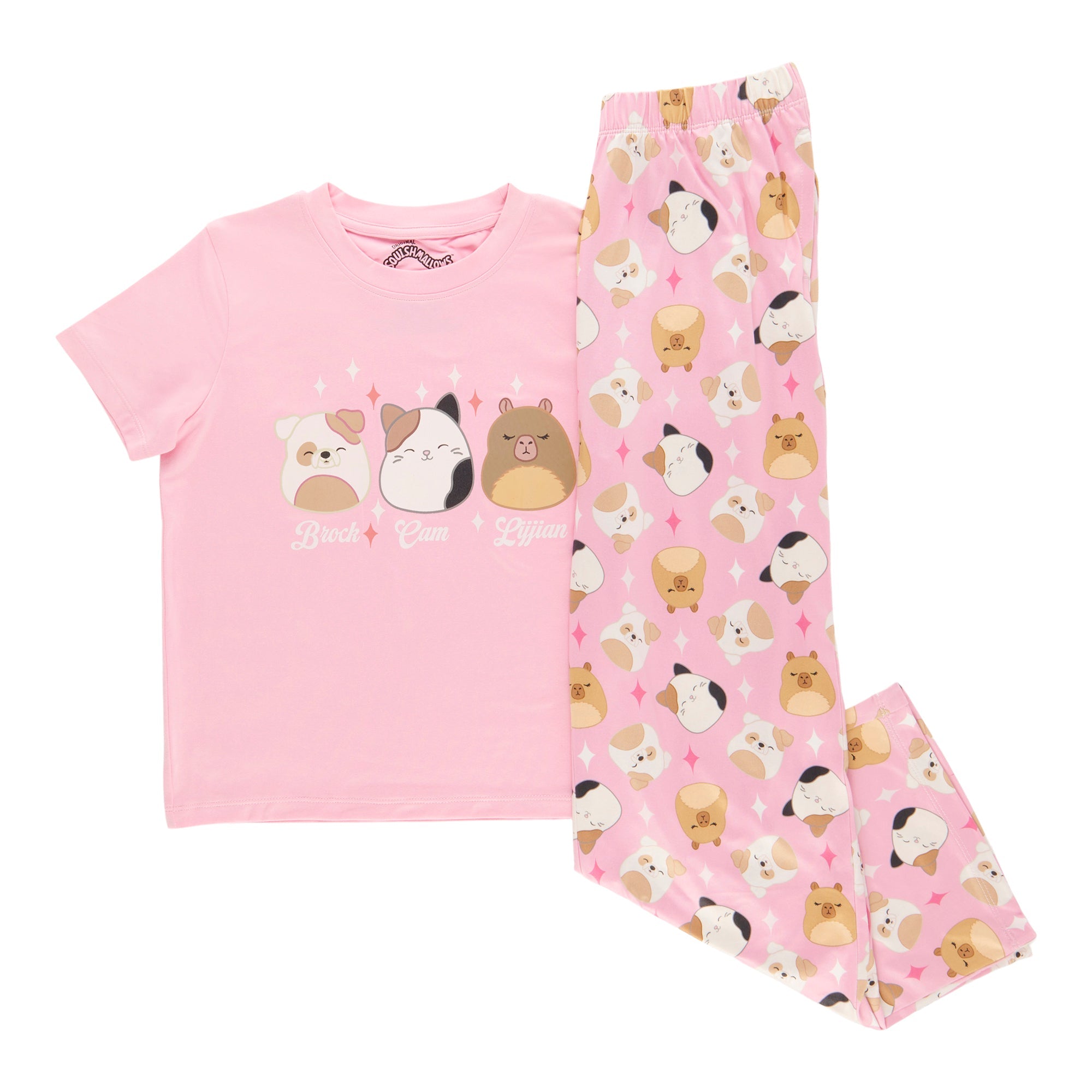 Girls' Licensed Squishmallows Pyjama Set, 2-Piece